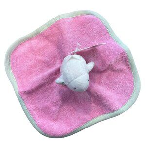 Under The Nile Security Blanket Lovey Organic Cotton Scrappy Lamb Pink